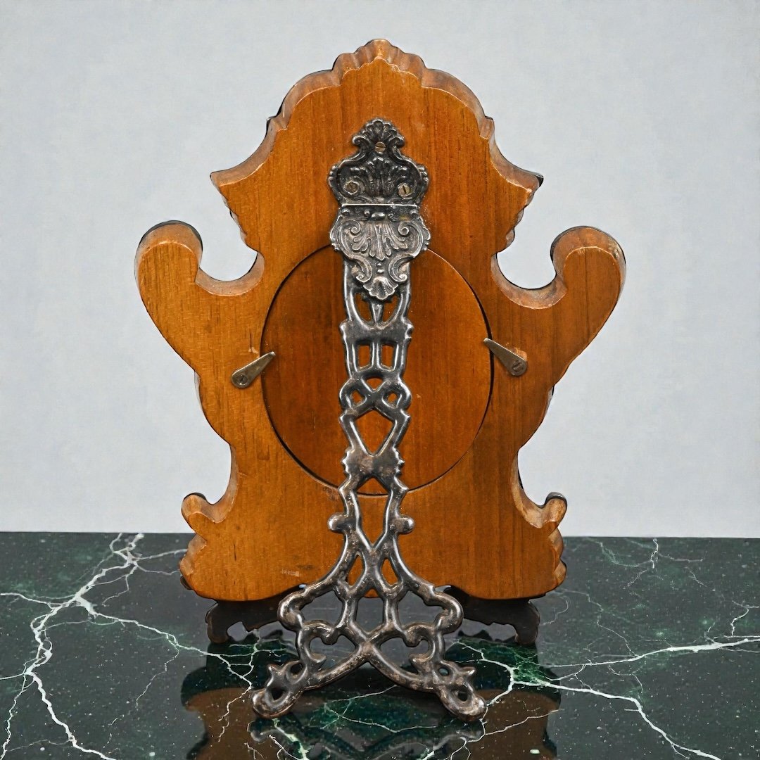 Cornice in Argento Con Parti in Vermeil e Smalto - Italia XX Secolo-photo-2